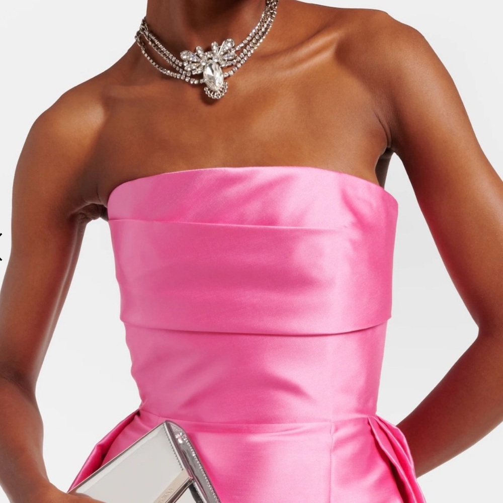 Solace London Strapless Fuchsia Dress - Picture 4 of 7